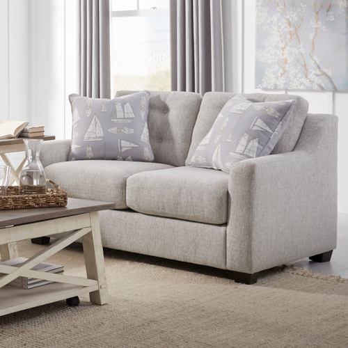 Casual Tufted Loveseat