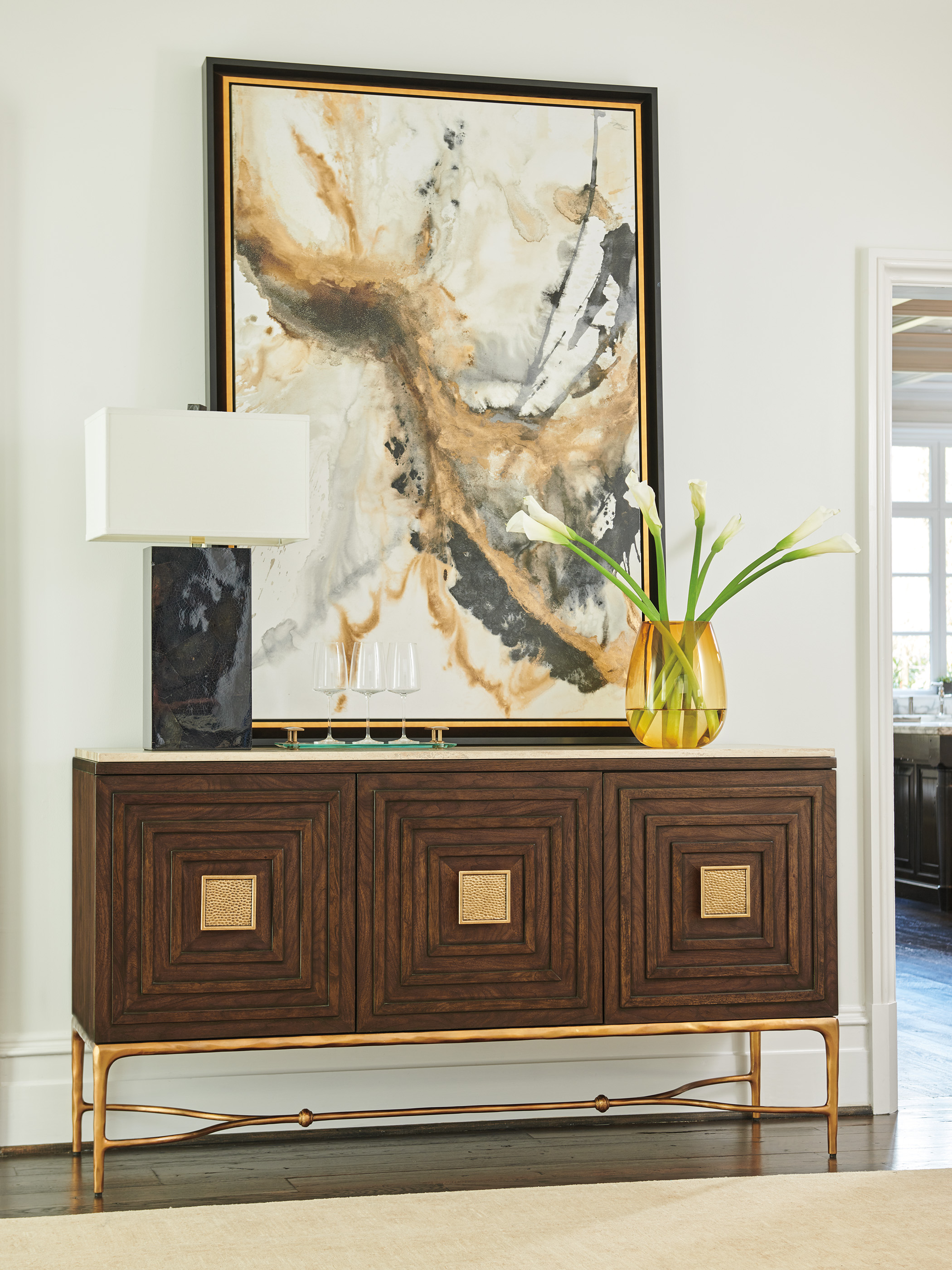 Lexington Silverado Tiburon Sideboard With Stone Top