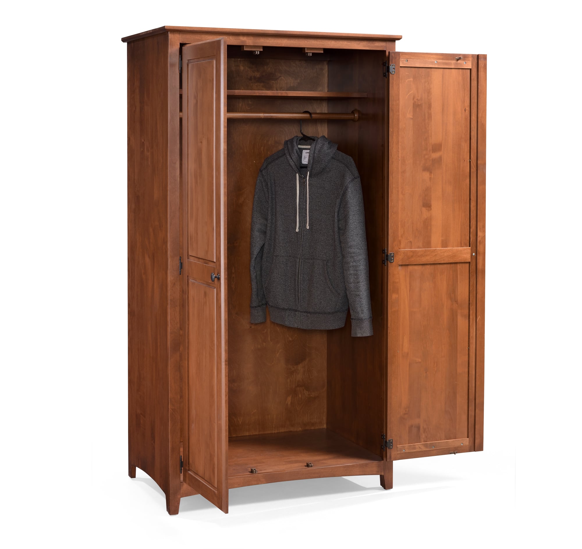 Armoire with deals hanging rod