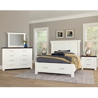 Transitional Rustic 5-Piece Queen Dovetail Storage Bedroom Set