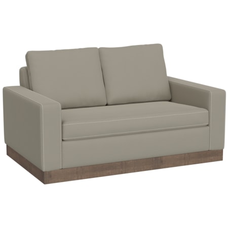 Plinth-Base Loveseat