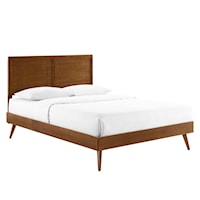 Queen Platform Bed With Splayed Legs