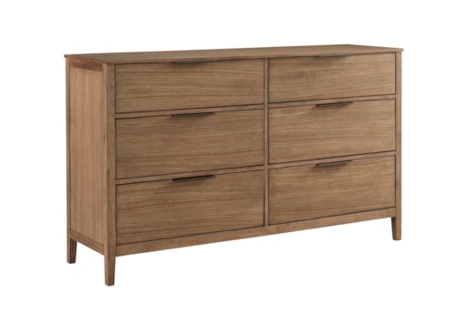 Transitional 6-Drawer Dresser with Felt and Cedar-Lined Drawers