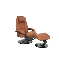 Modern Admiral C Small Manual Recliner With Footstool