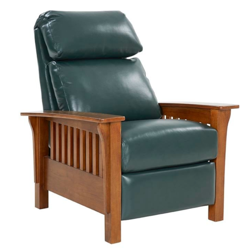Mission Push Back Recliner with Footrest Extension
