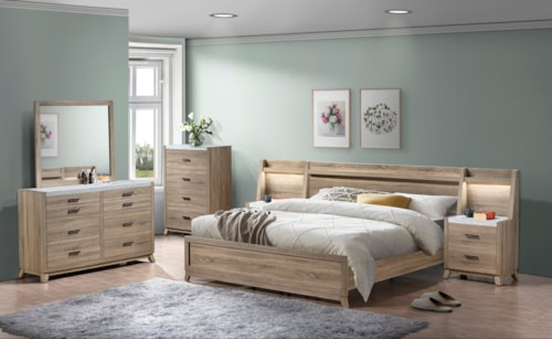 Tilston Contemporary 5-Piece Bedroom Set - Queen