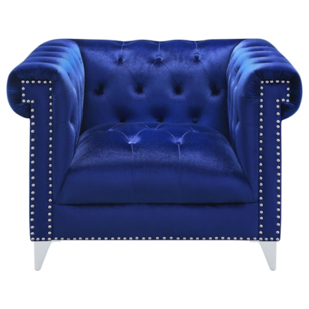 Bleker Tuxedo Arm Tufted Accent Chair