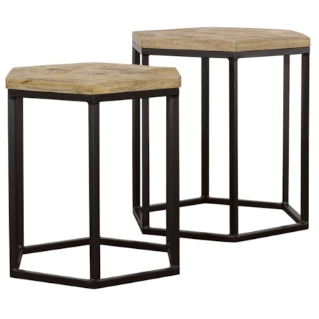 Adger 2-piece Hexagonal Nesting Tables and