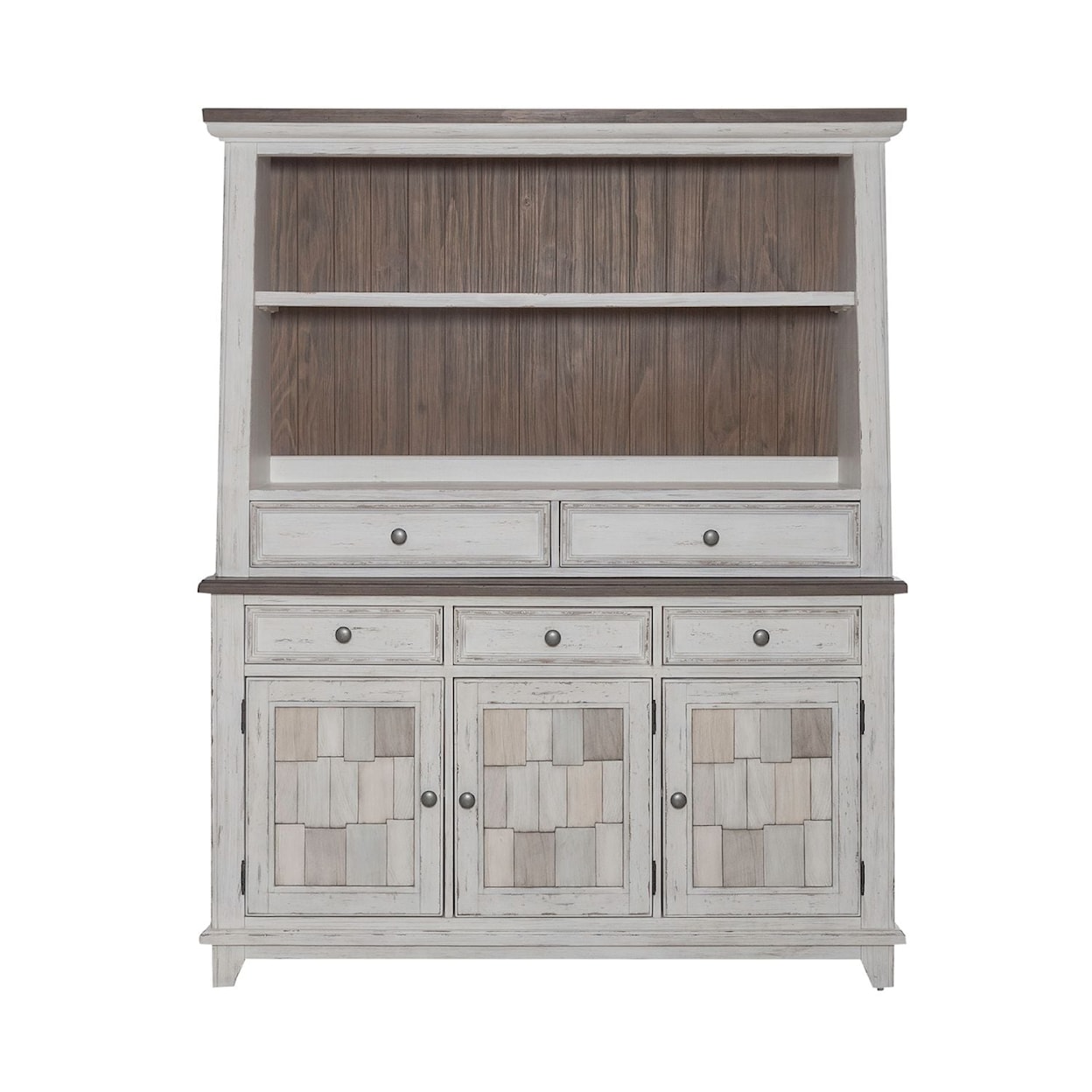 Liberty Furniture River Place 5-Drawer Server and Hutch