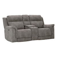 Power Reclining Console Loveseat w/ Power Headrests And Zero Gravity