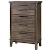 New Classic Cagney Transitional 5 Drawer Chest of Drawers with Felt Lined Top Drawer