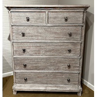 Cottage 10-Drawer Gentlemen's Chest with Felt-Lined Top Drawers