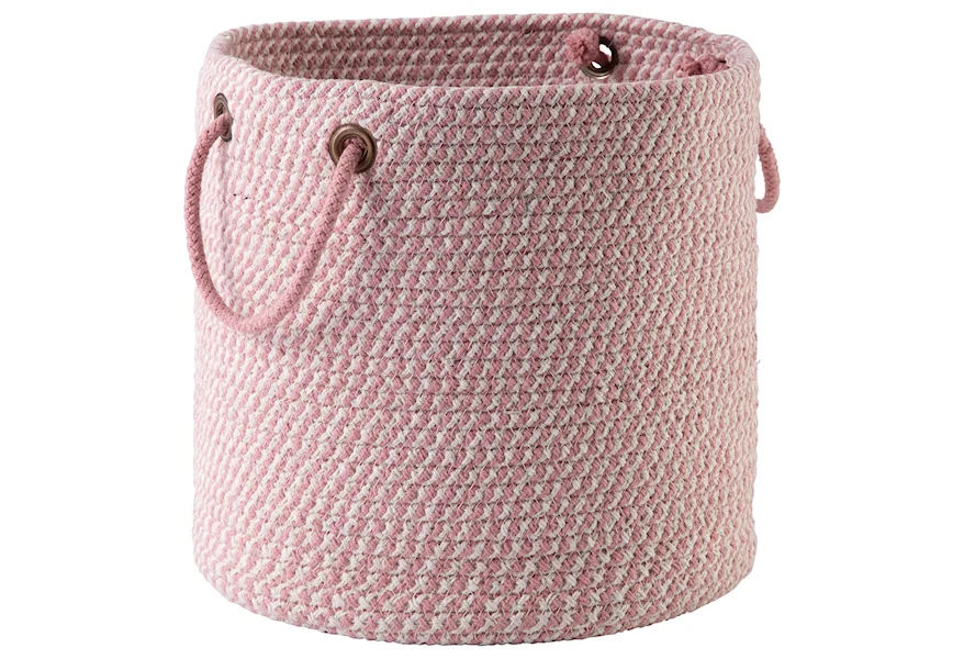Accents Eider Pink Basket by Signature Design by Ashley at Household Furniture