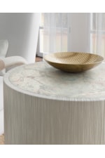 Hooker Furniture Serenity Casual Round Side Table with Marble Veneer Top