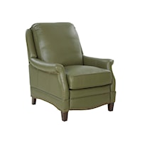 Transitional Push Back Recliner with Nailheads