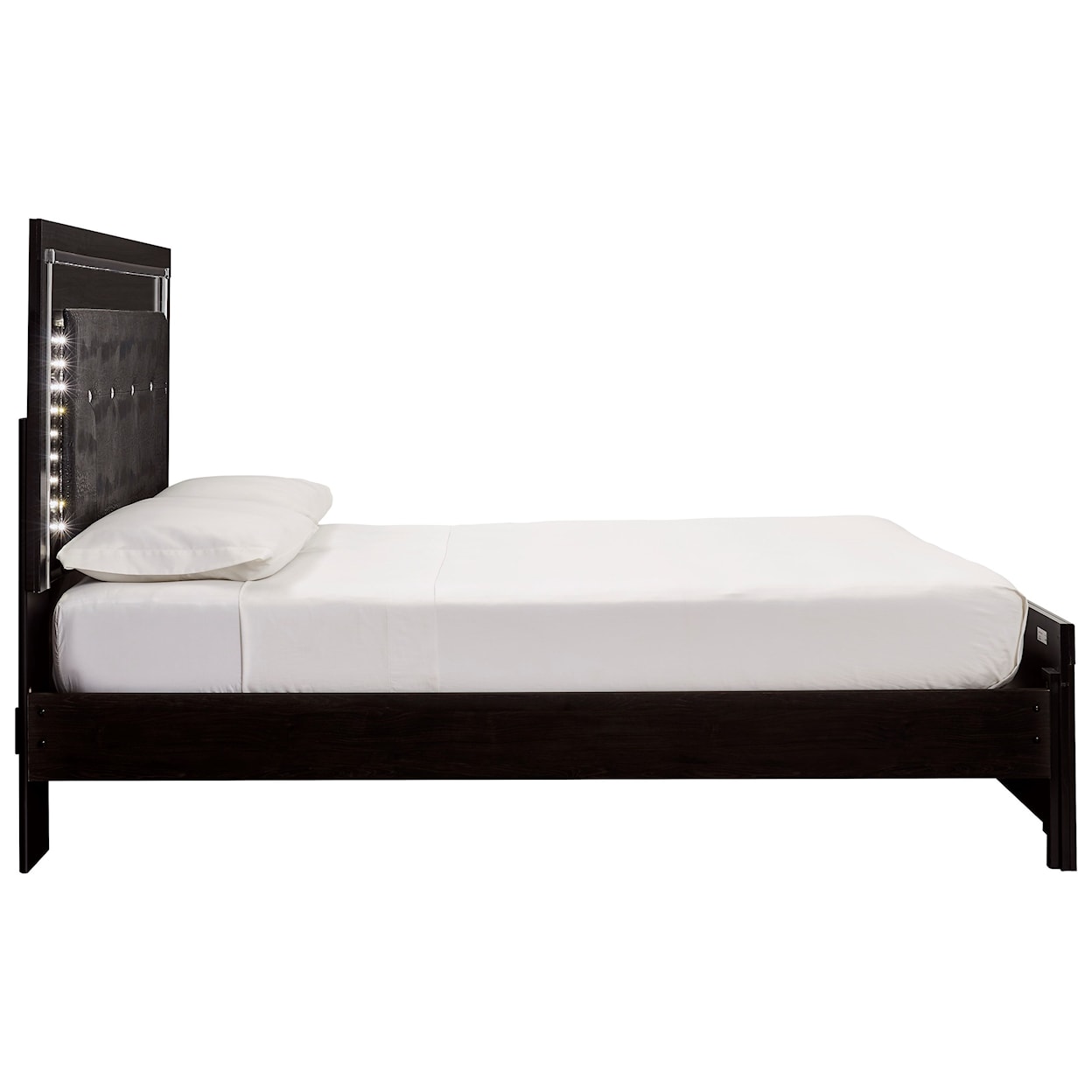 StyleLine Kaydell Queen Upholstered Bed with LED Lighting