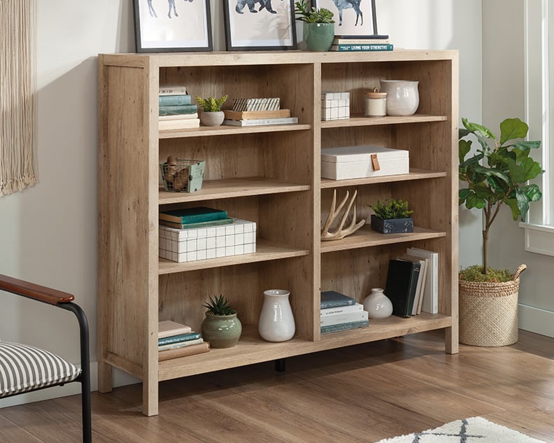 Sauder Pacific View Cubby Storage Bookcase