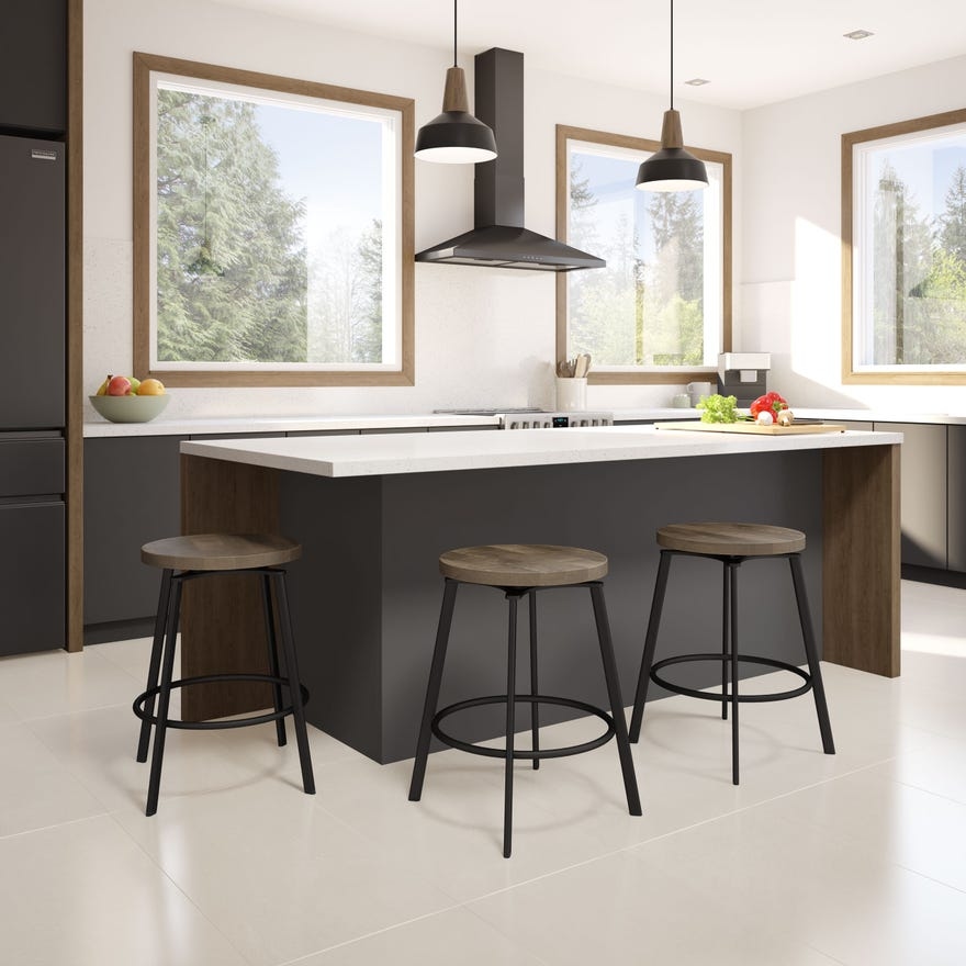 Amisco Skyla Counter Height Dining Swivel Stool