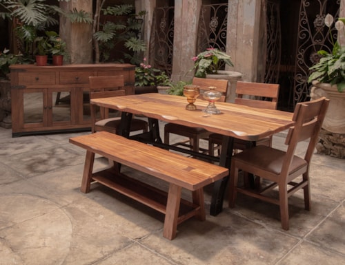 Rustic 6-Piece Dining Set