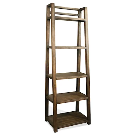 Leaning Bookcase with 5 Shelves