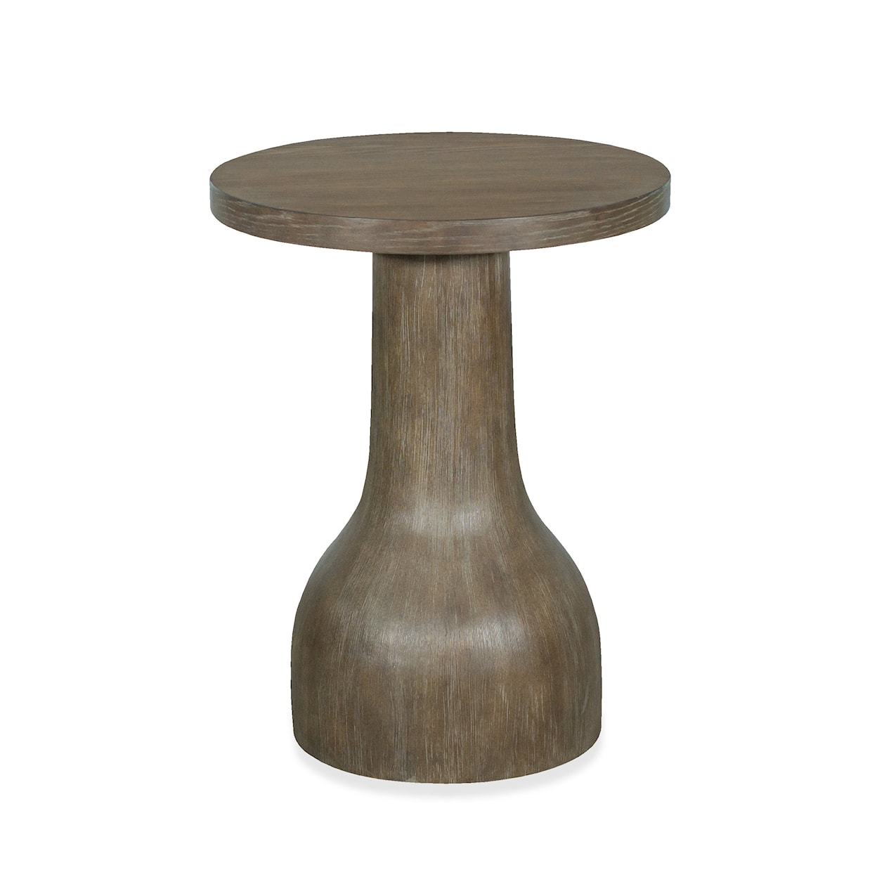 Magnussen Home Bosley Occasional Tables Wood Round Accent Table Base