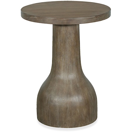 Wood Round Accent Table Base