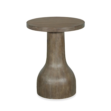 Wood Round Accent Table Base