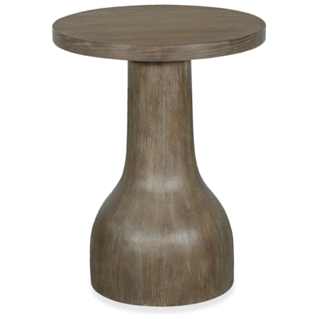 Wood Round Accent Table Base
