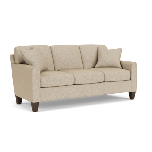 Contemporary Sofa with Mailbox Arms