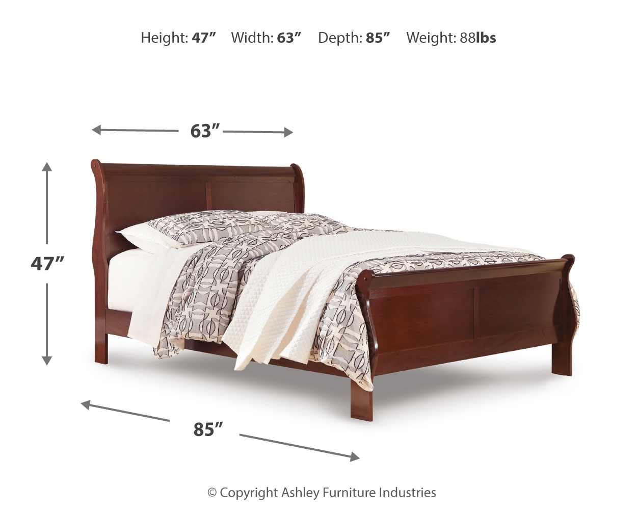 Queen Sleigh Bed