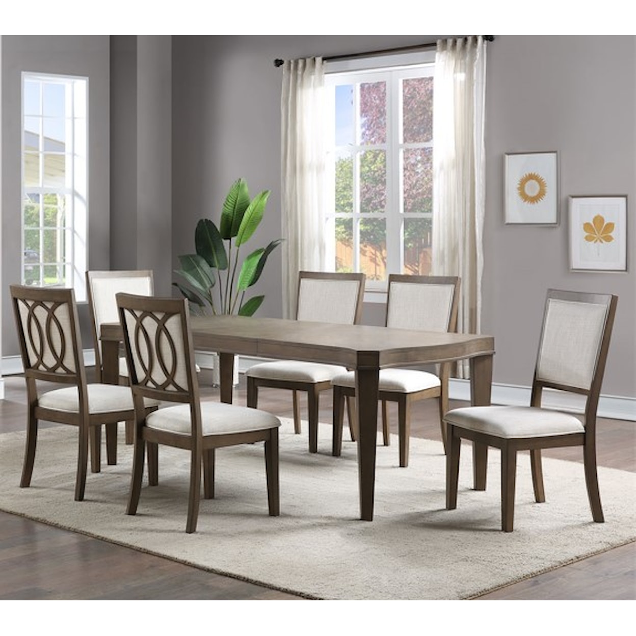 Steve Silver Bordeaux 7-Piece Dining Set