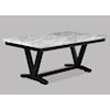 CM Tanner Dining Table with Faux Marble Table Top