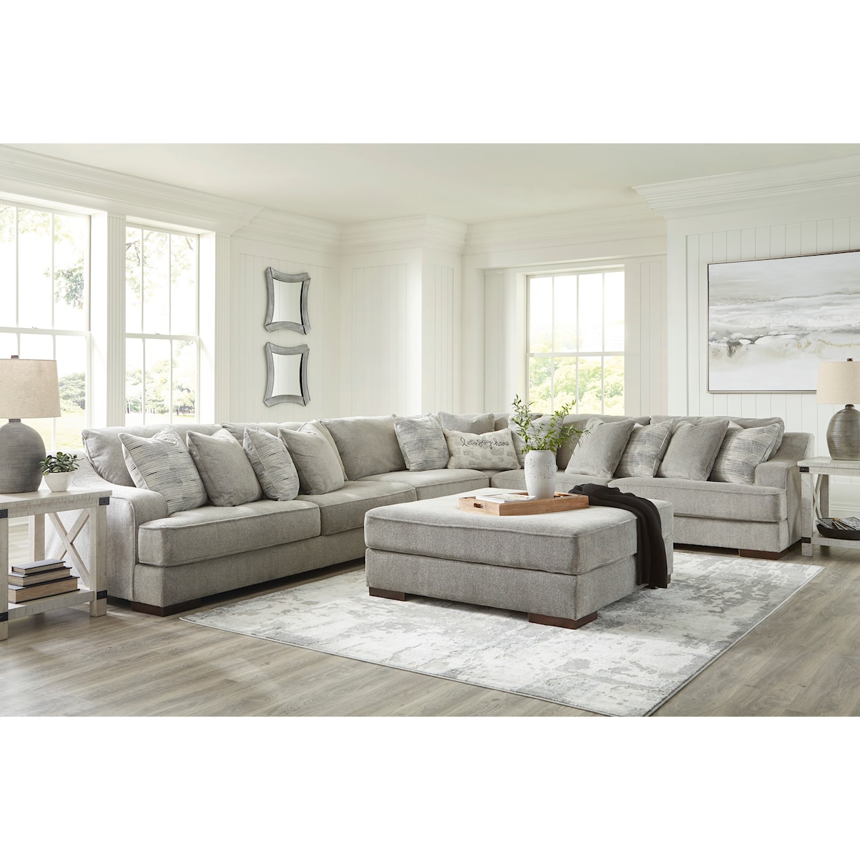 Ashley Signature Design Bayless Oversized Accent Ottoman