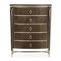 Glam 5-Drawer Highboy Chest