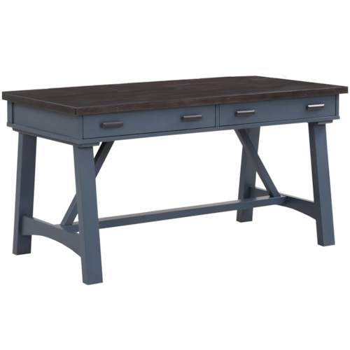 Farmhouse Writing Desk with Dual AC Power Center