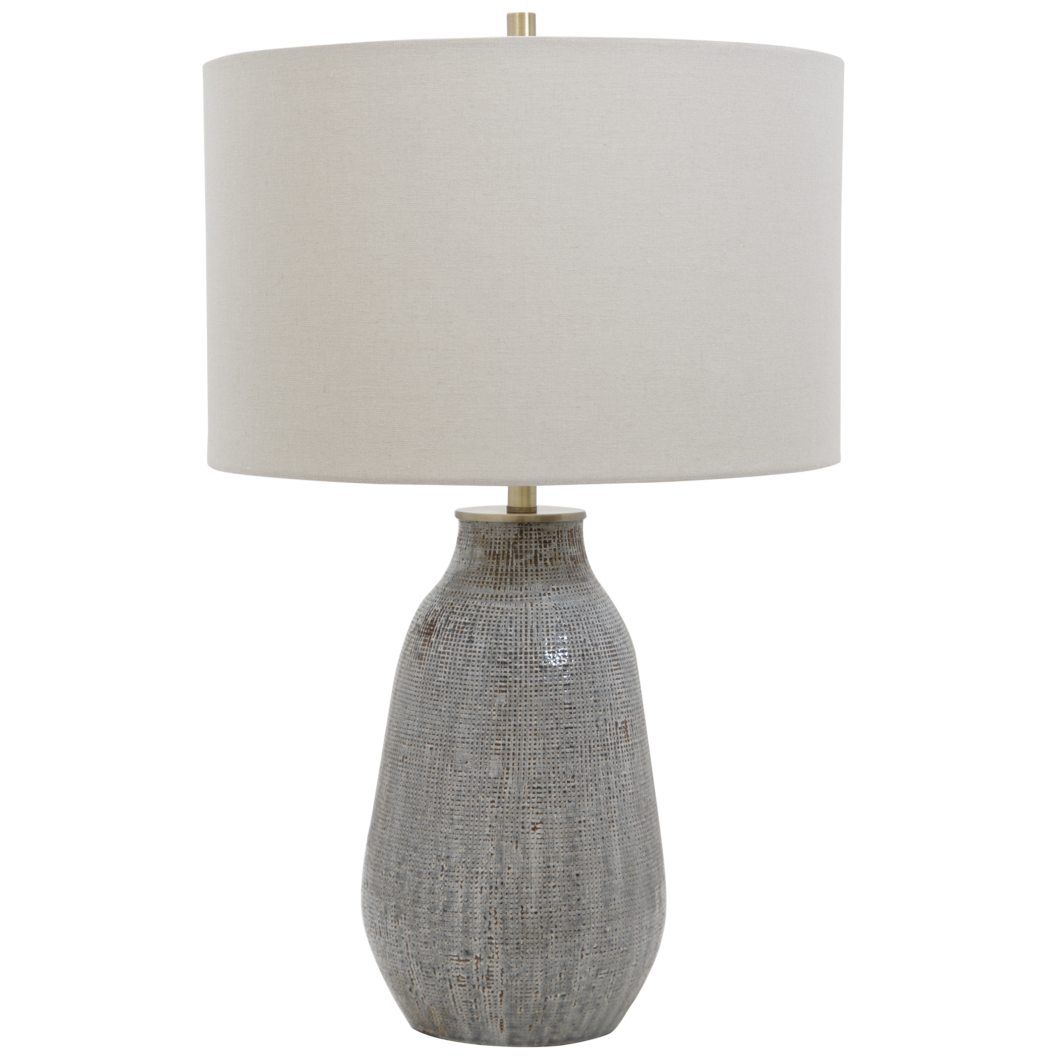 Uttermost Monacan Monacan Gray Textured Table Lamp