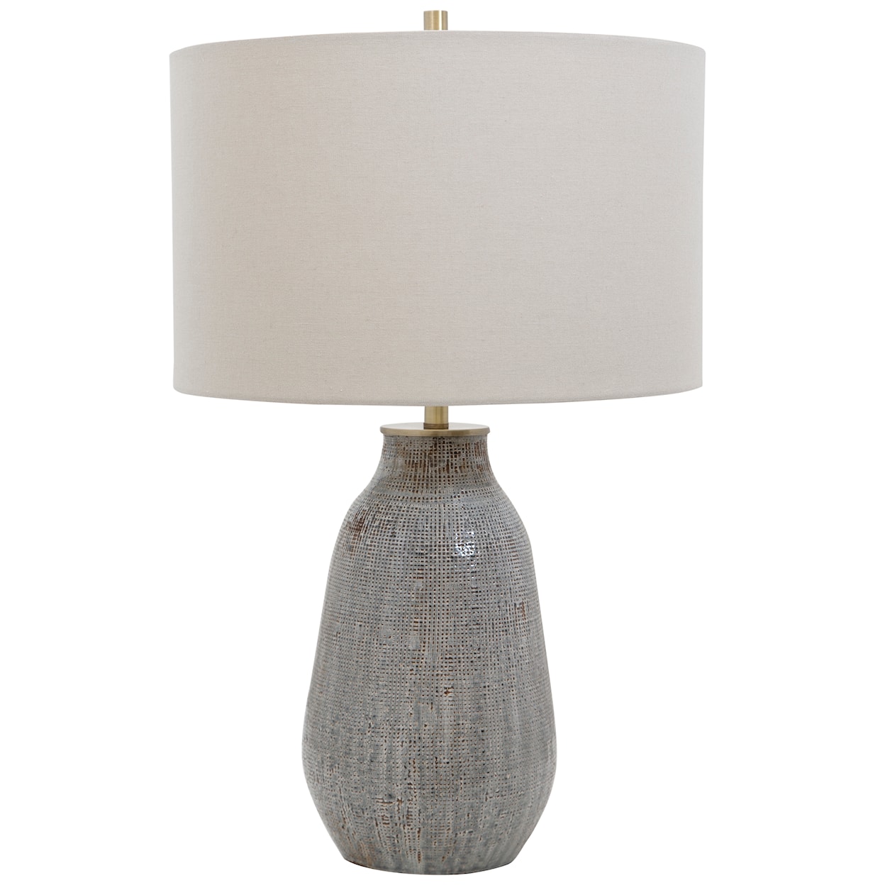 Uttermost Monacan Monacan Gray Textured Table Lamp