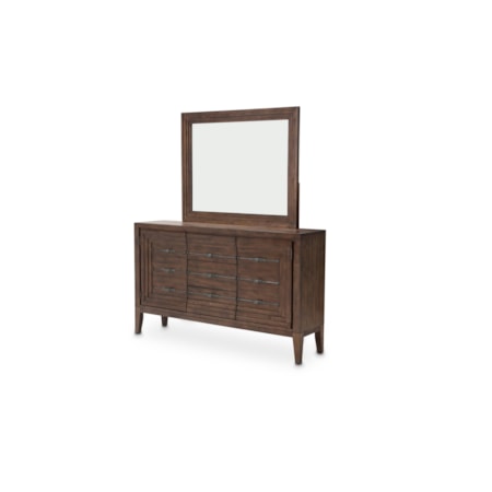 2-Piece Sideboard and Mirror Set