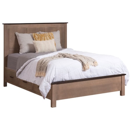 Full Panel Storage Bed