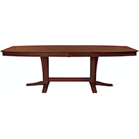 Transitional Milano Double Pedestal Extension Table