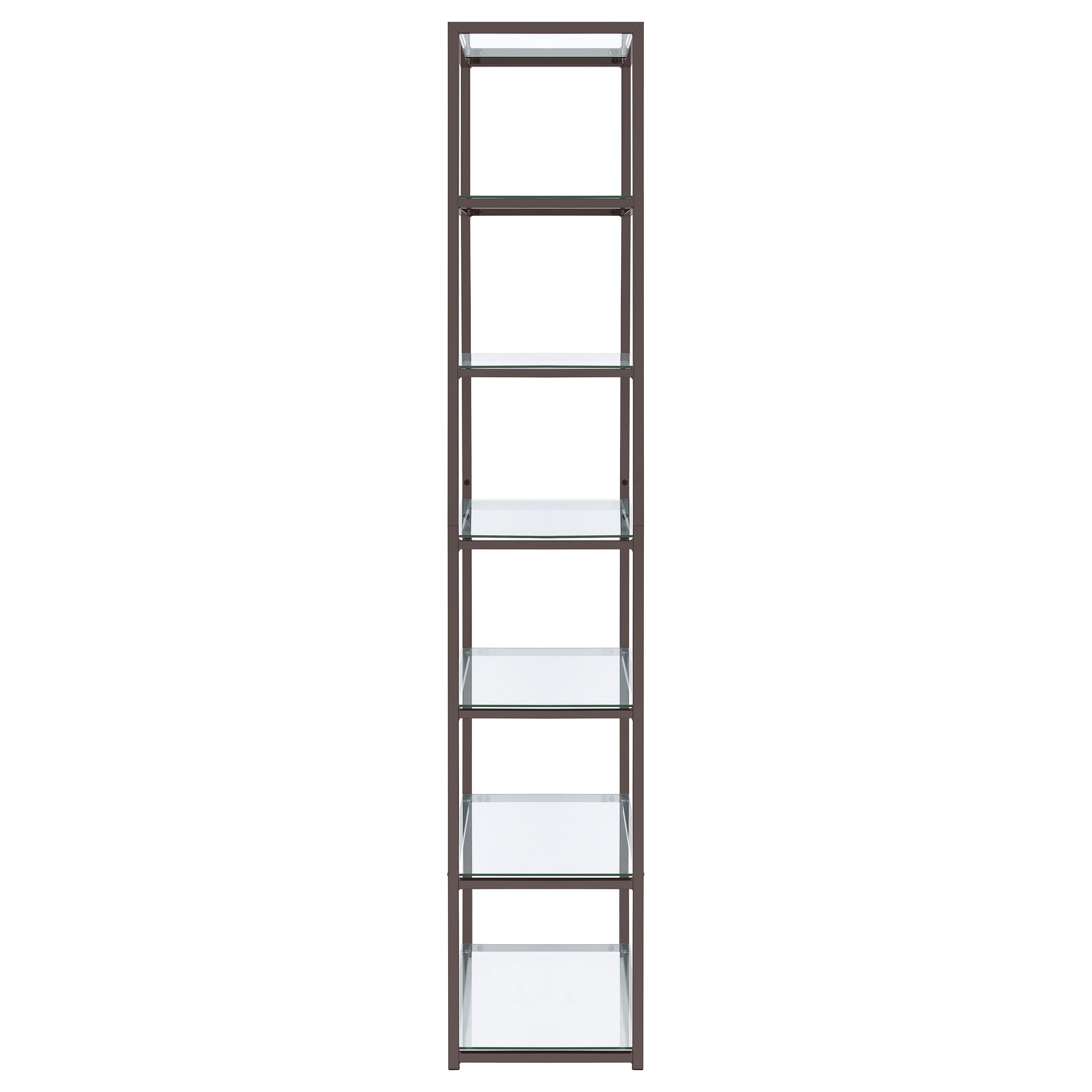 Kate 78-inch Glass Bookshelf