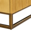 John-Richard Furniture Modern Fluted Marble-Top 4-Door Credenza