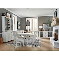 Farmhouse Industrial Formal Dining Room Group