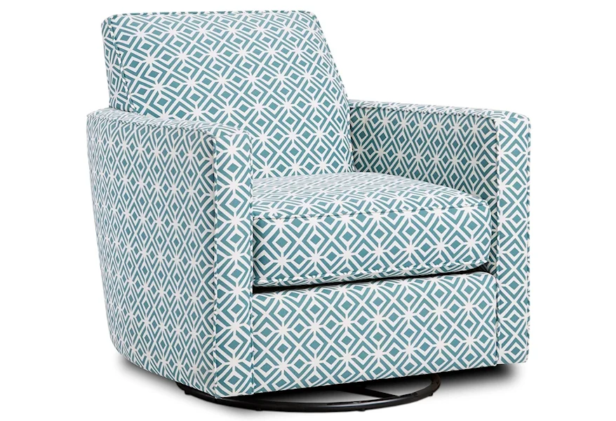 41CW-00KP TNT NICKEL (REVOLUTION) Swivel Glider Chair by Fusion Furniture at Prime Brothers Furniture