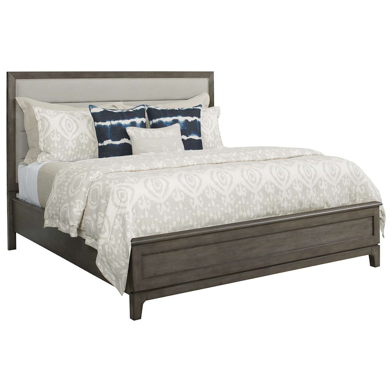Kincaid Furniture Cascade Ross King Upholstered Panel Bed