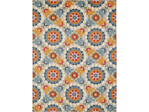 7'10" x 9'10" Ivory Rectangle Rug