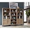 Aspenhome Harper Point Bookcase with Concealed Storage