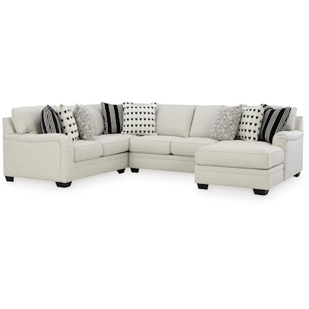 4-Piece Sectional with Chaise