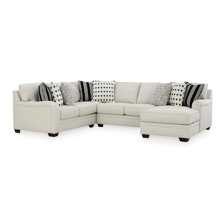 4-Piece Sectional with Chaise