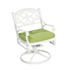 homestyles Sanibel Outdoor Swivel Rocking Chair with Cushion